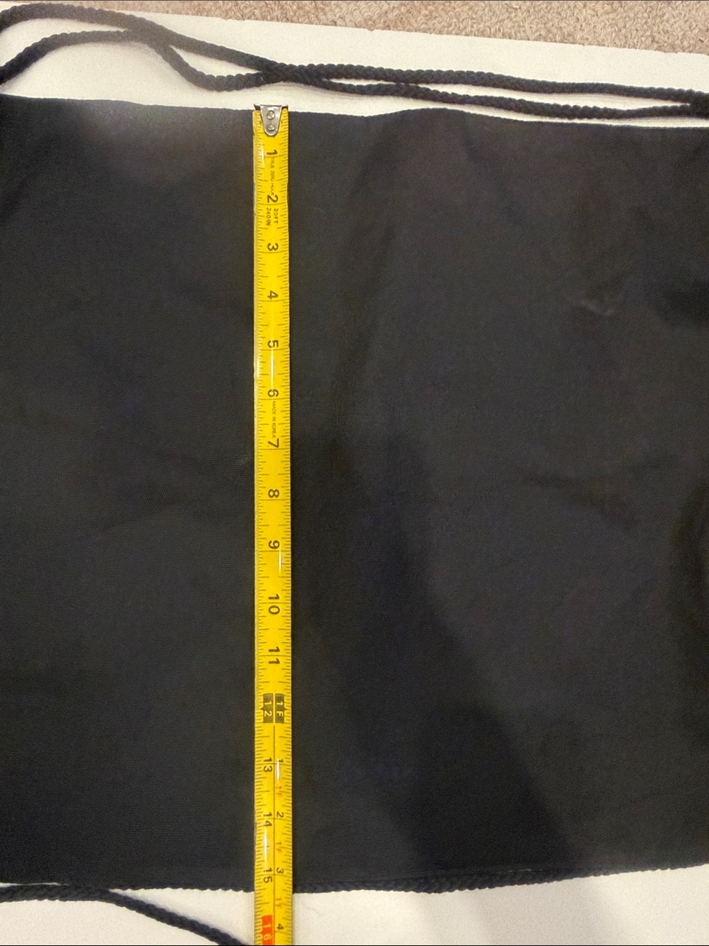 Black Drawstring Backpack - Picture 6 of 6